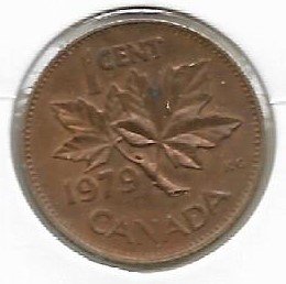Canada 1 cent 1979  KM 59.2