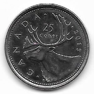 Canada 25 cents 2015