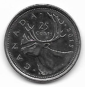 Canada 25 cents 2015