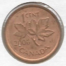 Canada 1 cent 2006  KM 490