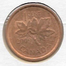 Canada 1 cent 2009  KM 490A