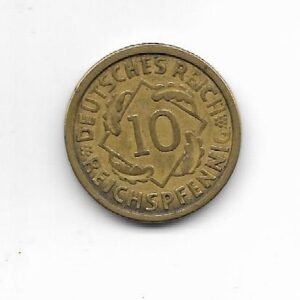 Alemania Weimar 10 rp 1926A  KM 40