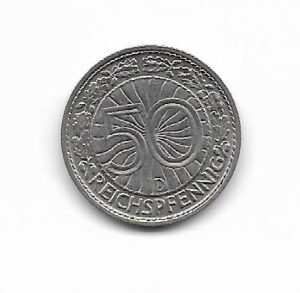 Alemania Weimar 50 rp 1928D KM 49