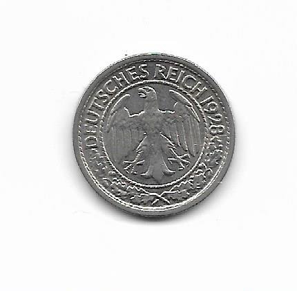 Alemania Weimar 50 rp 1928E  KM 49