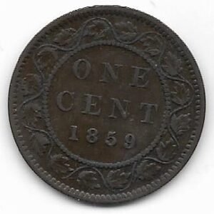 Canada 1 cent 1859 KM 1