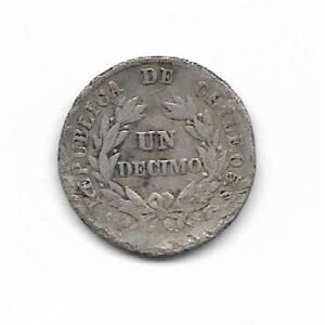 Chile Decimo 1893 Plata KM 136.3