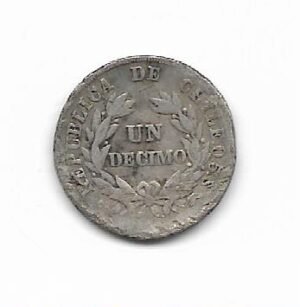 Chile Decimo 1893 Plata KM 136.3