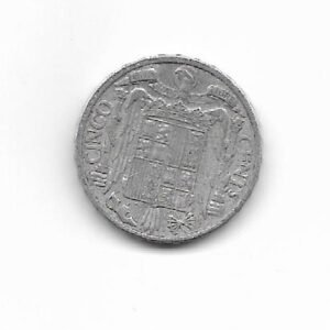 España 5 cmos 1945  KM 765