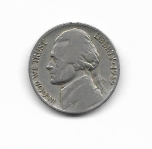 Estados Unidos 5 cents 1939 KM