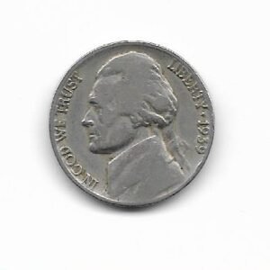 Estados Unidos 5 cents 1939  KM
