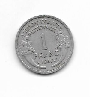 Francia 1 franc 1947 KM 885a.1