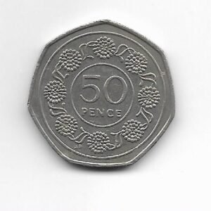 Gibraltar 50 pence 1988 KM 17