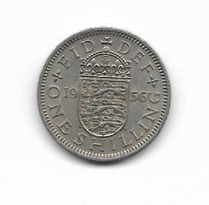 Gran Bretaña Shilling 1956 Elizabeth II KM 904