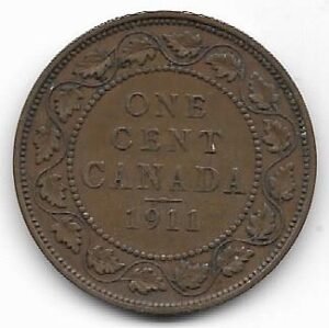 Canada 1 cent 1911  KM 15
