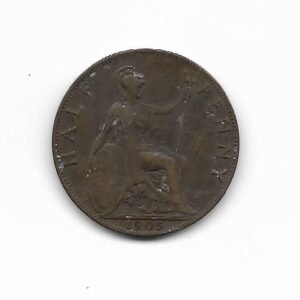 Gran Bretaña Half Penny 1905 Eduardo VII KM 793.2