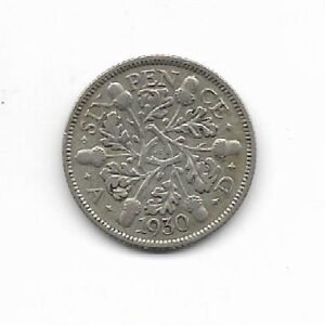 Gran Bretaña 6 pence 1930 Jorge V KM 832 (Plata)