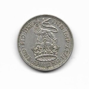 Gran Bretaña Shilling 1927 Jorge V KM 833 (Plata)