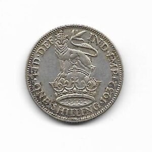 Gran Bretaña Shilling 1932 Jorge V KM 833 (Plata)