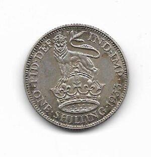 Gran Bretaña Shilling 1933 Jorge V KM 833 (Plata) XF