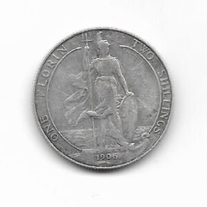 Gran Bretaña Florin 1906 Eduardo VII KM 801 (Plata)