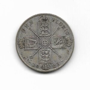 Gran Bretaña Florin 1923 Jorge V KM 817a (Plata)