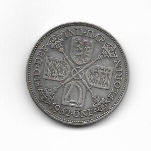 Gran Bretaña Florin 1932 Jorge V KM 834 (Plata)
