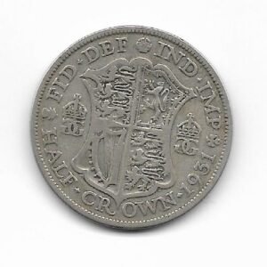 Gran Bretaña 1/2 Corona 1931 Jorge V KM 835 (Plata)