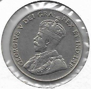Canada 5 cents 1927  KM 29