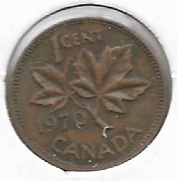 Canada 1 cent 1970 KM 59.1