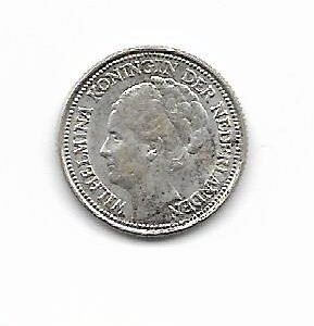 Holanda 10 cents 1936 KM 163 (Plata)