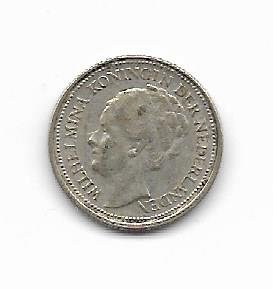 Holanda 10 cents 1930 KM 163 (Plata)