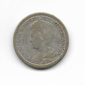 Holanda 25 cents 1913 KM 146 (Plata)
