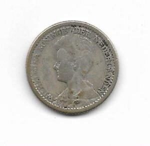 Holanda 25 cents 1914 KM 146 (Plata)
