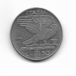 Italia 50 cent 1941 KM 76b