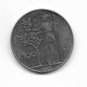 Italia 100 Lire 1963 KM 96.1
