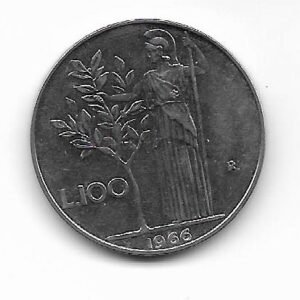 Italia 100 Lire 1966 KM 96.1