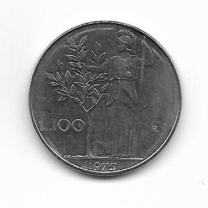 Italia 100 Lire 1975 KM 96.1
