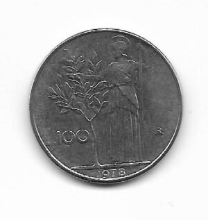 Italia 100 Lire 1978 KM 96.1