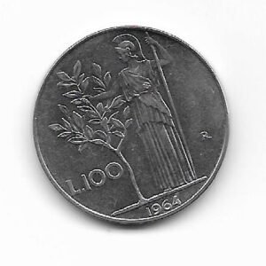Italia 100 Lire 1964 KM 96.1