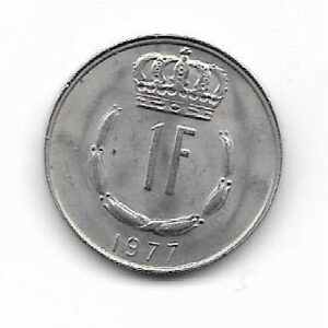 Luxemburgo 1 franco 1977 KM 55