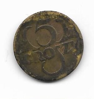 Polonia 5 Groszy 1923 KM 10A