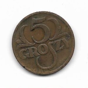 Polonia 5 Groszy 1928 KM 10A