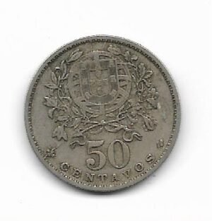Portugal 50 cents 1929 KM 577