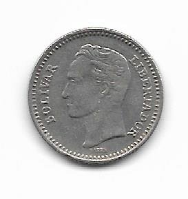 Venezuela 25 cent 1965 KM 40