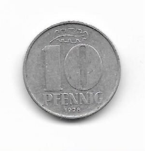 Alemania (Rep. Democratica) 10 Pfennig 1978 KM 10