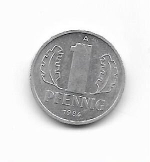 Alemania (Rep Democratica) 1 Pfennig 1984 KM 8.2
