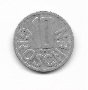 Austria 10 Groschen 1959 KM 2878