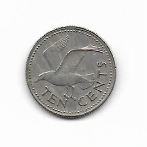 Barbados 10c 1973 KM 12