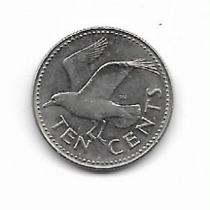Barbados 10c 1987 KM 12