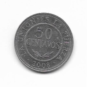 Bolivia 50 cmos 2008 KM 204